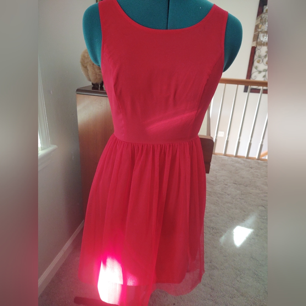 Mac+Jac small red dress